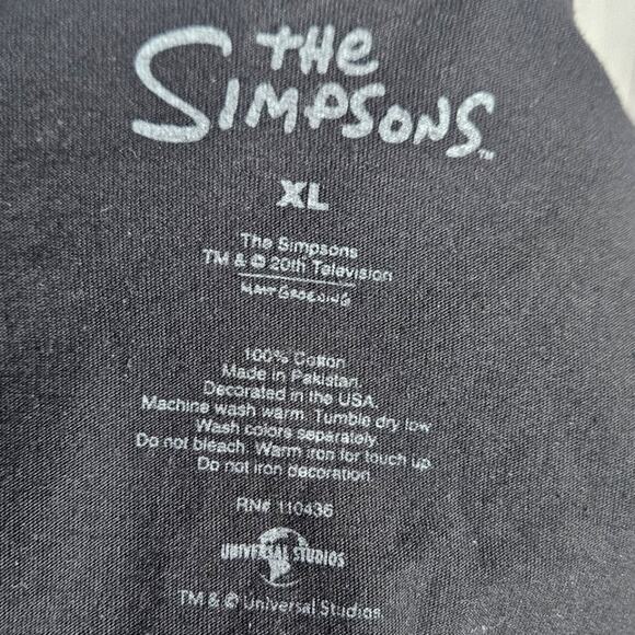 The Simpsons Black Short Sleeve T-Shirt - DOH, sz XL - Picture 4 of 4
